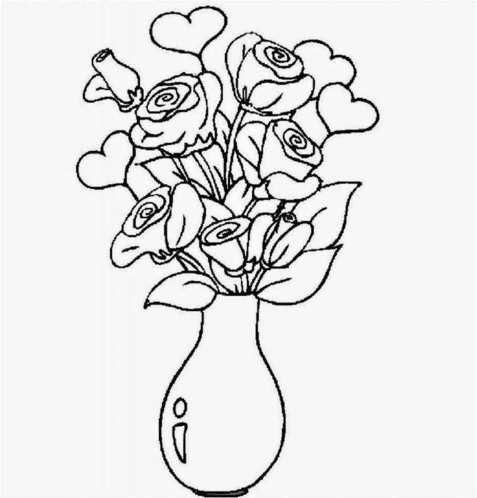 Jar Of Flowers Drawing Simple Flower Vase Sketch Flowers Healthy