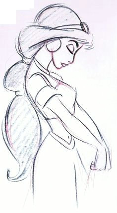 Jasmine Drawing Tumblr Princess Jasmine Aladdin Disney Pencil Sketch Sketching It Up In