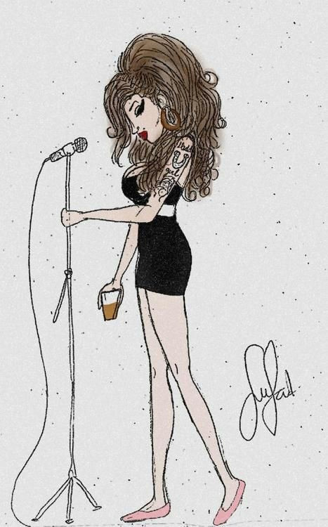 Jazz Drawing Tumblr Pin by A Dria Rodriguez On Tumblr Amy Winehouse Amy Amy W