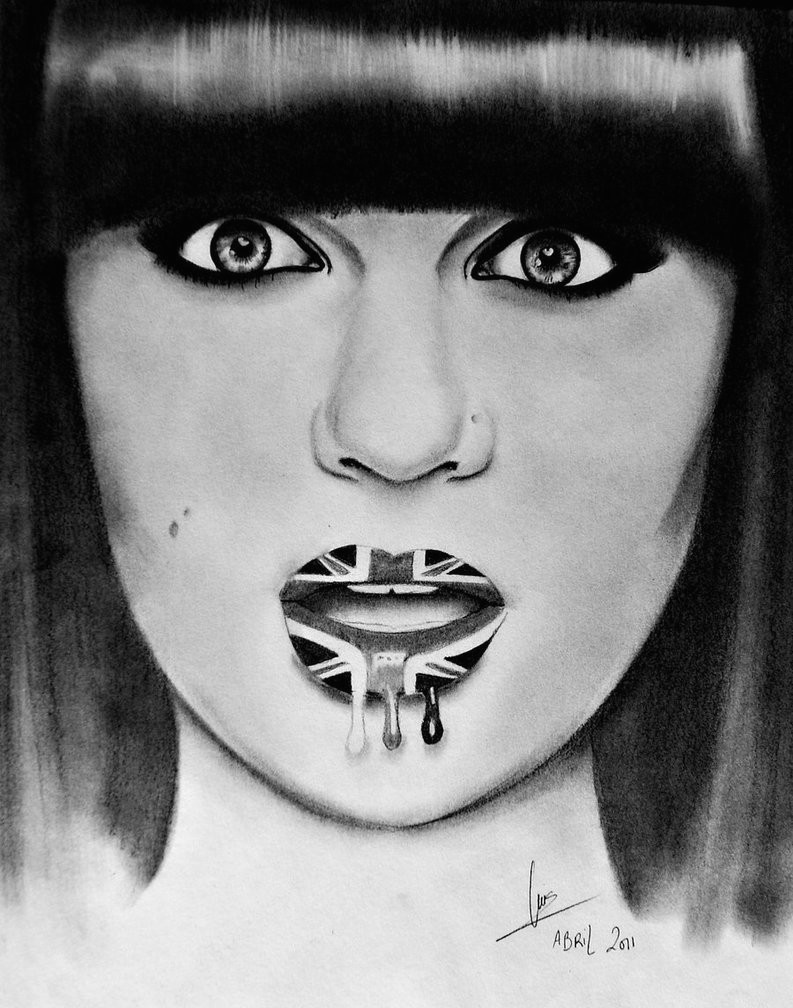 Jessie J Drawing Jessie J Drawing Pencil Sketch Colorful Realistic Art Images