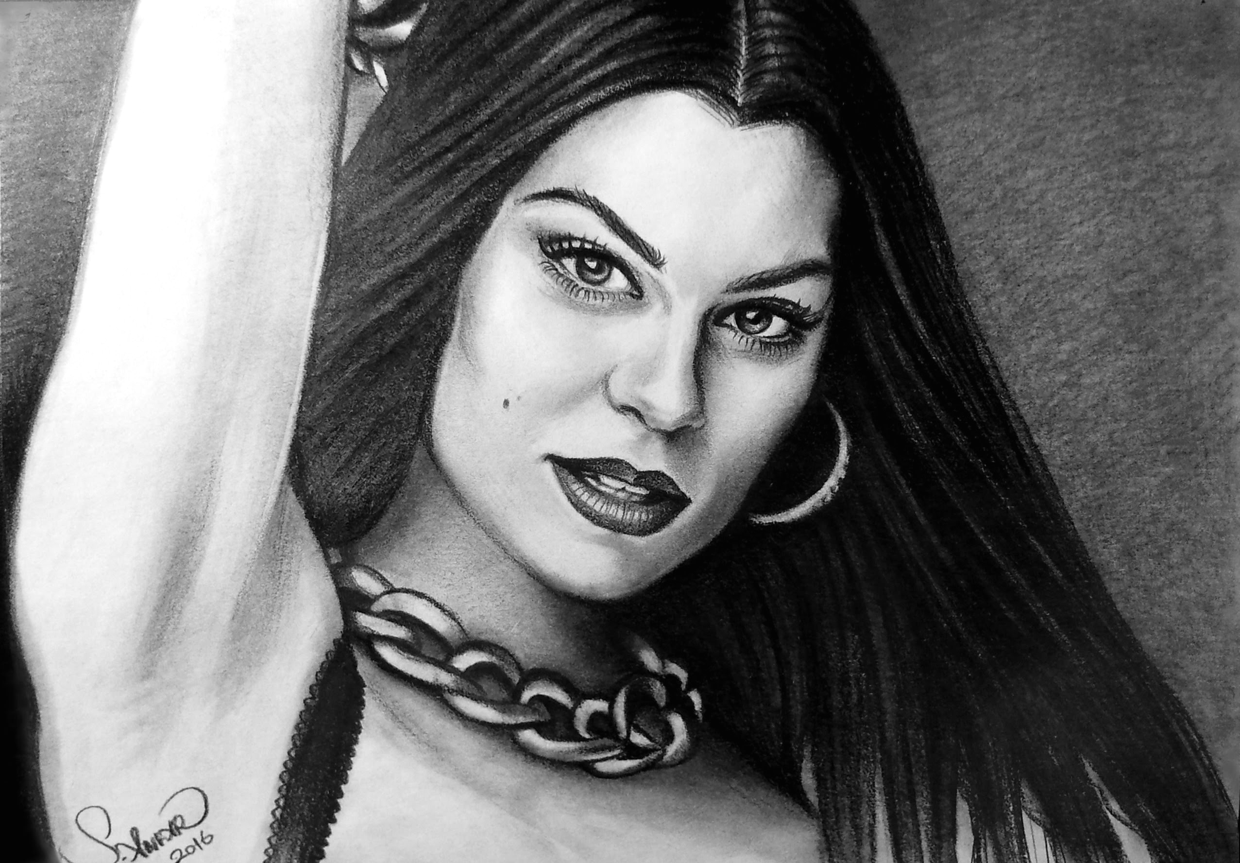 Jessie J Drawing Jessie J Pic Drawing Drawing Skill