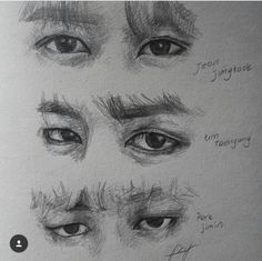 Jimin S Eyes Drawing Taehyung Eye Tutorial V Only Drawings Bts Drawings Art