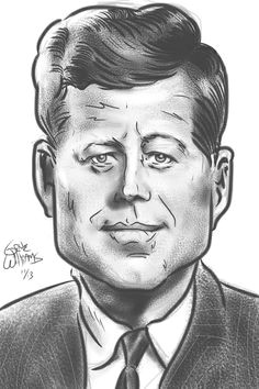 John F Kennedy Cartoon Drawing 8091 Best Caricatures and Drawings Images Celebrity Caricatures