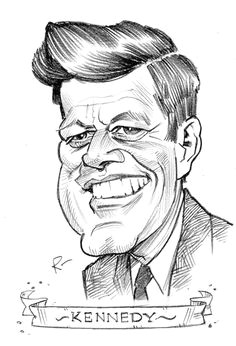 John F Kennedy Cartoon Drawing 98 Best Caricatures Images Caricatures Drawings Sketches