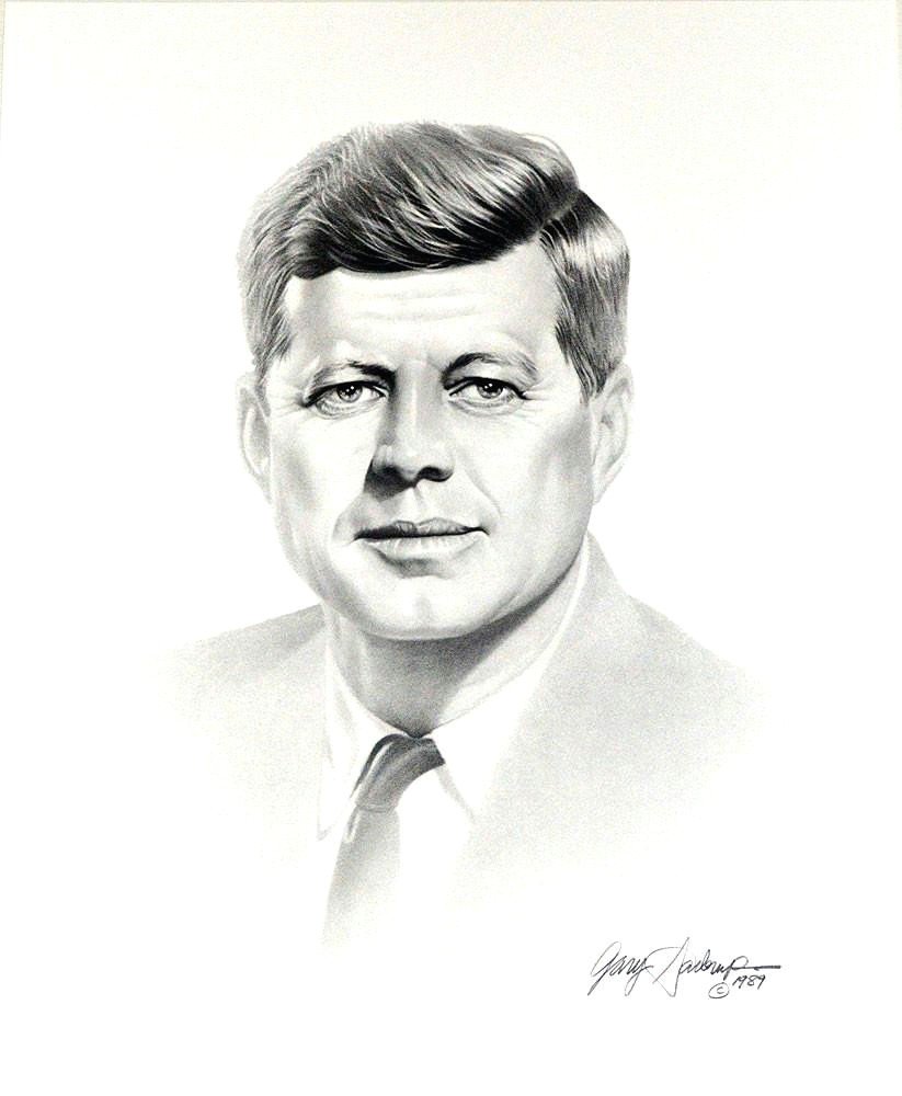John F Kennedy Drawing Easy Jfk Drawing Free Download On Ayoqq org