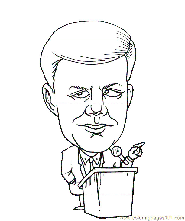 John F Kennedy Drawing Easy Jfk Drawing Free Download On Ayoqq org