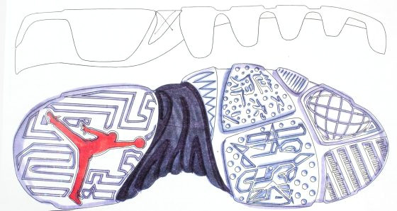 Jordan 9 Drawing A Glimpse at Tinker Hatfield S Jordan 9 Ideation Sketches Conceptkicks