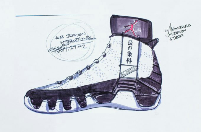 Jordan 9 Drawing A Glimpse at Tinker Hatfield S Jordan 9 Ideation Sketches Conceptkicks