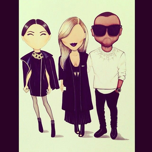 Kim K Drawing Kim and Kanye Round 2 Kim Kardashian Jen atkin Aaron Favaloro