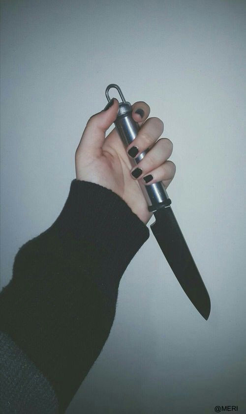 Knife Drawing Tumblr Knife Black Tumblr Grunge Knife Play Knife Aesthetic Grunge