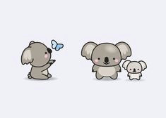 Koala Drawing Tumblr Premium Vector Clipart Kawaii Koala Cute Koalas Clipart Set