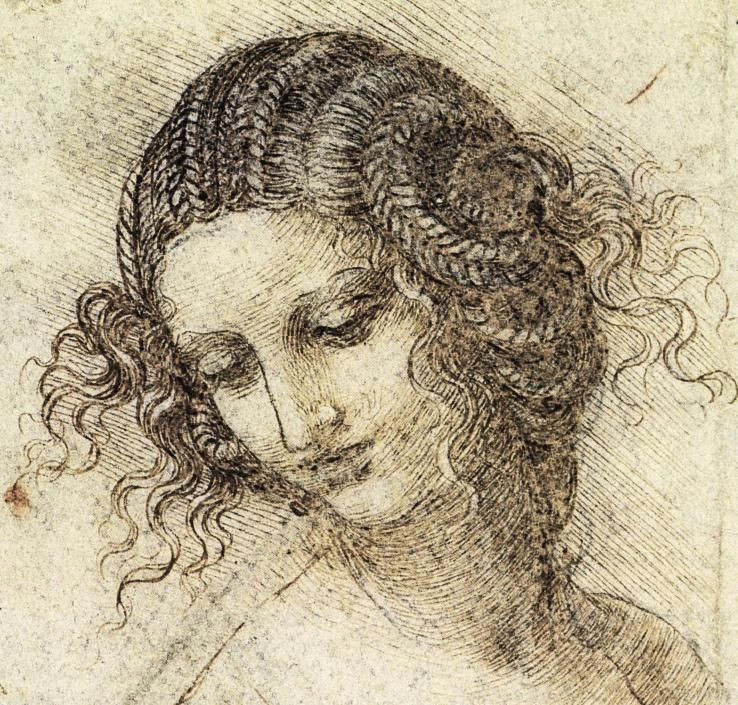 Leonardo Da Vinci Drawing Of A Girl Art During the Renaissance Period Part 2 Art Pinterest