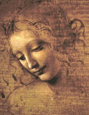 Leonardo Da Vinci Drawing Of A Girl Head Of A Woman Leonardo Wikipedia