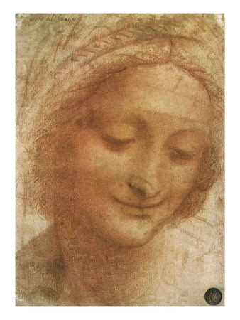 Leonardo Da Vinci Drawing Of A Girl Sketch Of Saint Anne 1500by Leonardo Da Vinci In 2019 R Bedroom