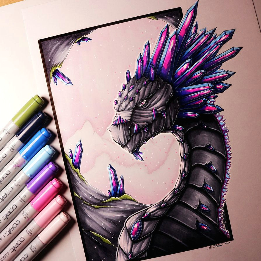 Lethalchris Drawing Dragons Gemstone Dragon Drawing by Lethalchris to Draws Pinterest