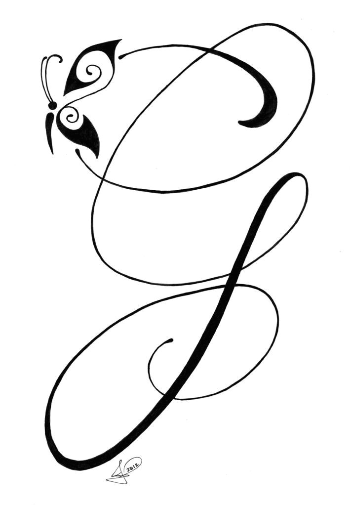 Letter G Drawing Maiuscola G Corsivo Elegante E Simboli Per Tattoo Letter Tattoo G