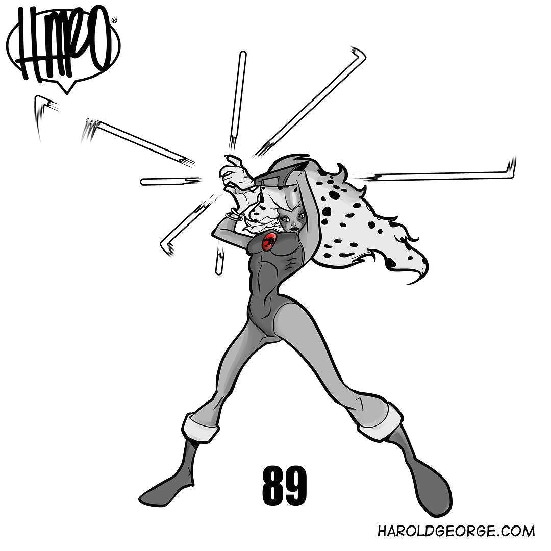 Line Drawing Cartoon 80s 089 Of 100 Cheetara Was the Only Adult Female On the Thundercats