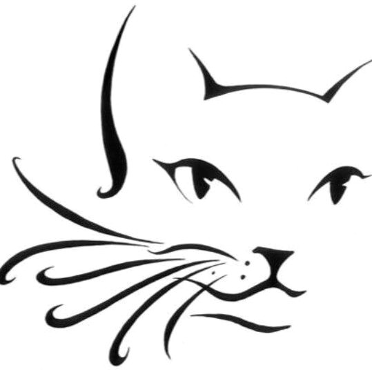 Line Drawing Of A Cat Face Cat Outline Cheek Arm Design Ae Ae Pinterest Cats Cat Drawing