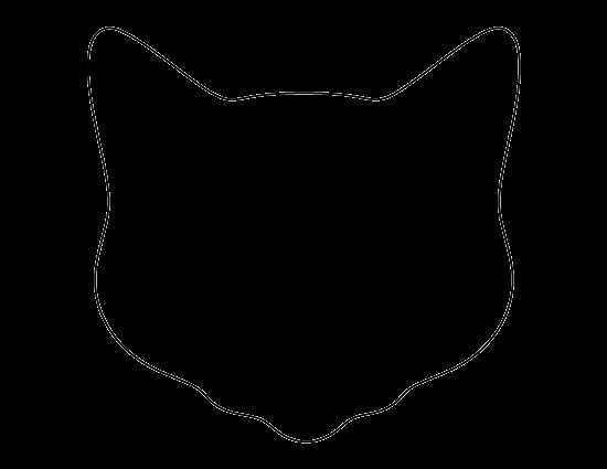 Line Drawing Of A Cat Face Pin by Muse Printables On Printable Patterns at Patternuniverse Com