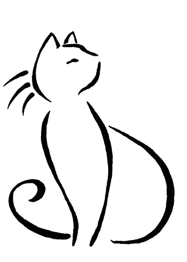 Line Drawing Of A Cat Vaizdo Rezultatas Pagal Ua Klausa Cat Line Drawing Tattoo