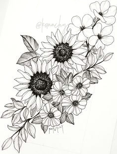 Line Drawing Of Daisy Flower 368 Best Flower Line Drawings Images Lotus Tattoo Tattoo
