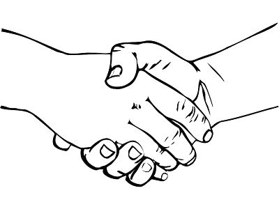 Line Drawing Of Hands Shaking Shaking Hands Drawing Clipart Drawing How to Drawings How to