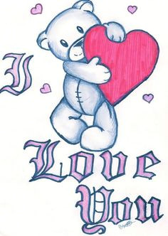 Love U Drawings 121 Best I Love You Images Cute Bears Cute Drawings Drawings
