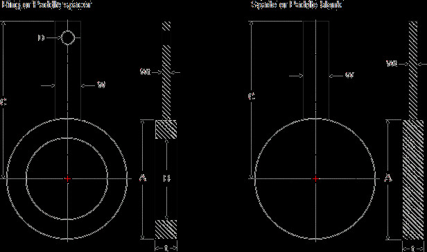 M Drawing A Blank Means Dimensions Of Spades Paddle Blank and Ring Spacers Paddle Spacer