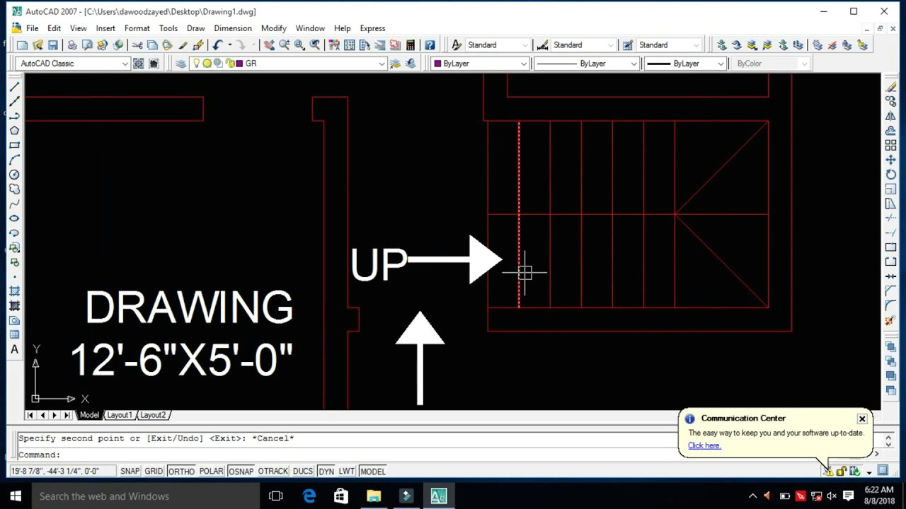 M.drawing12 Tutorial 9 House First Floor Mumty Plan Youtube