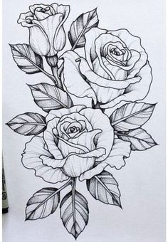 Make Drawing Rose Flowers Resultado De Imagen Para Three Black and Grey Roses Drawing Tattoo