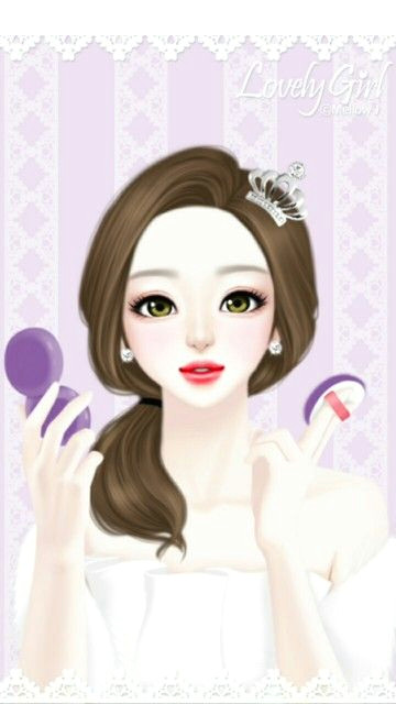 Makeup Drawing Cartoon Makeup A A A A A A C Pinterest Illustration Girl Art Girl and Cute