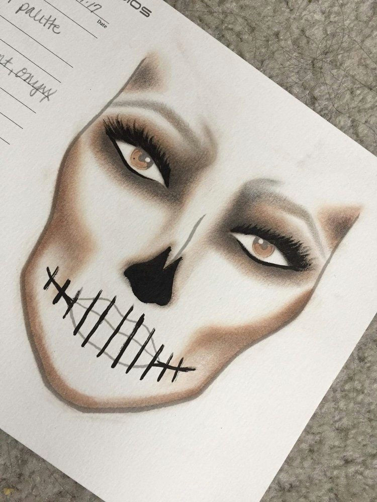 Makeup Drawing Easy Skeleton Princess Ghostie Halloween Halloween Makeup Halloween