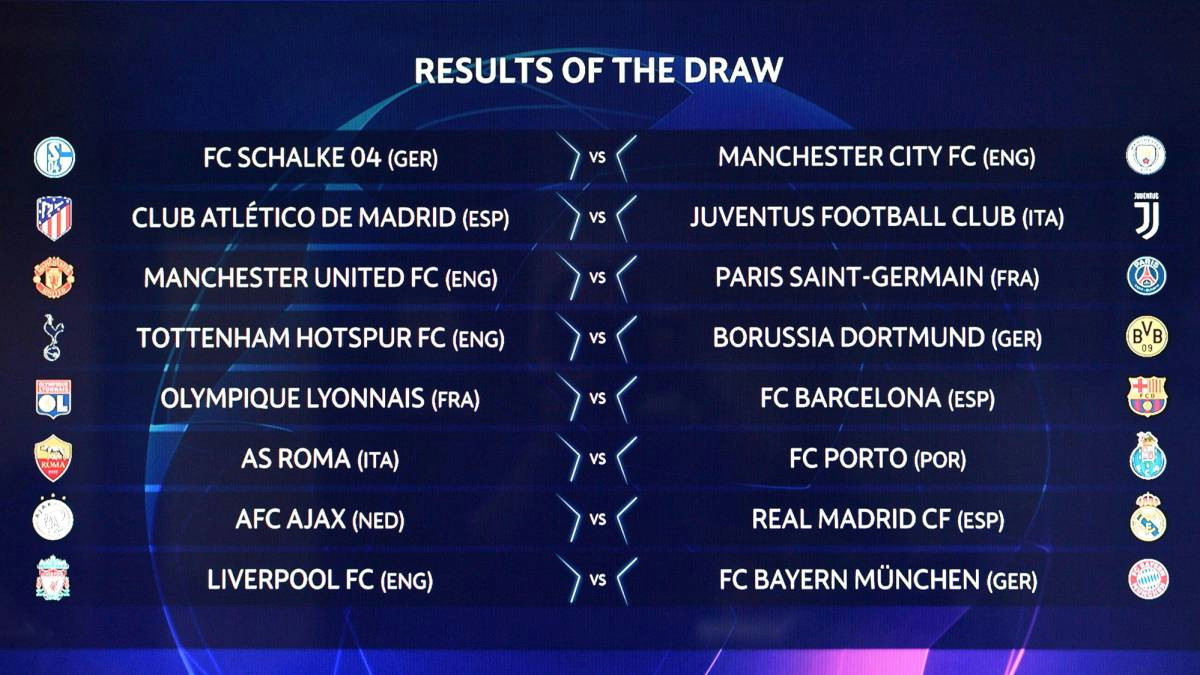 Match 6 Drawing Champions League and Europa League Draw Live Round Of 16 32 as Com