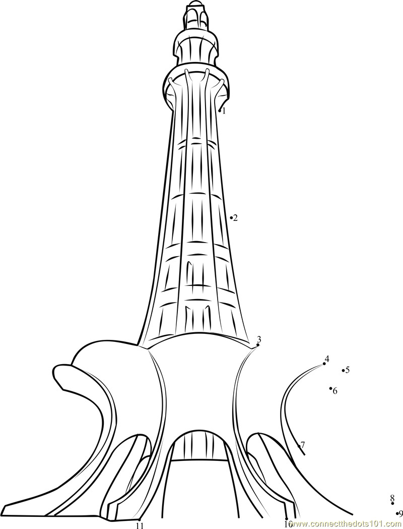 Minar E Pakistan Drawing Easy How to Draw Minar E Pakistan Step by Step Dailymotion Hylen