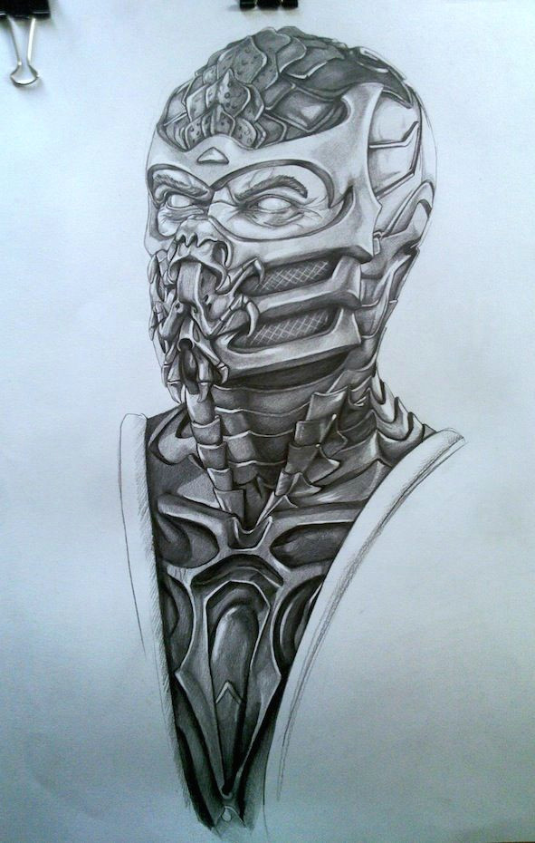 Mortal Kombat X Drawings Easy Mortal Kombat Scorpion Drawing Mortal Kombat Mortal Kombat