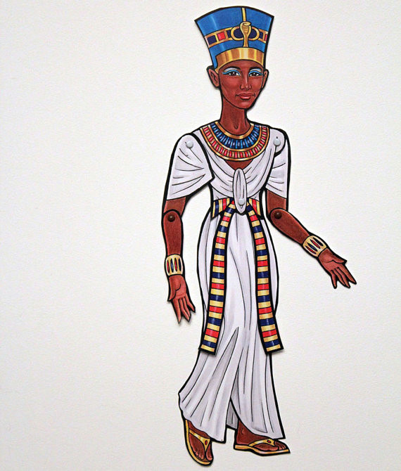 Nefertiti Drawing Tumblr Nefertiti Ancient Egypt Queen Articulated Paper Doll Egyptian Art