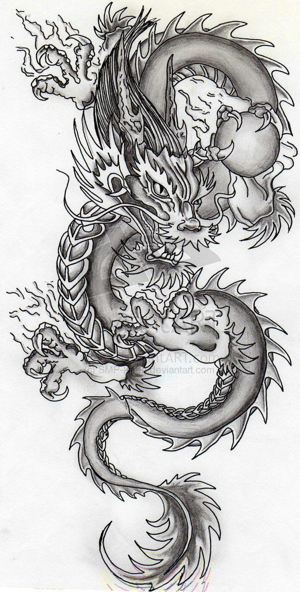 Outline Drawings Of Dragons Pin by Alejandro Rodriguez On Tattoos Tattoos Chinese Dragon