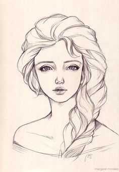 Pencil Drawing Of A Girl Face Pencil and Digital Drawings Lines Sketches Etc Art by Caroline