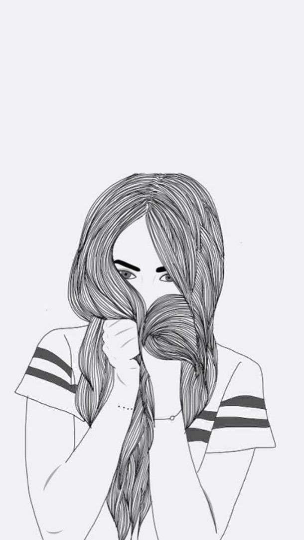 Pencil Drawing Wallpaper Tumblr New Easy Drawings Of Girls Ttny Info