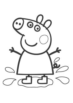 Peppa Pig 4 Eyes Drawing 80 Best Peppa Pig Images Peppa Pig Drawing 3 Year Olds Coloring