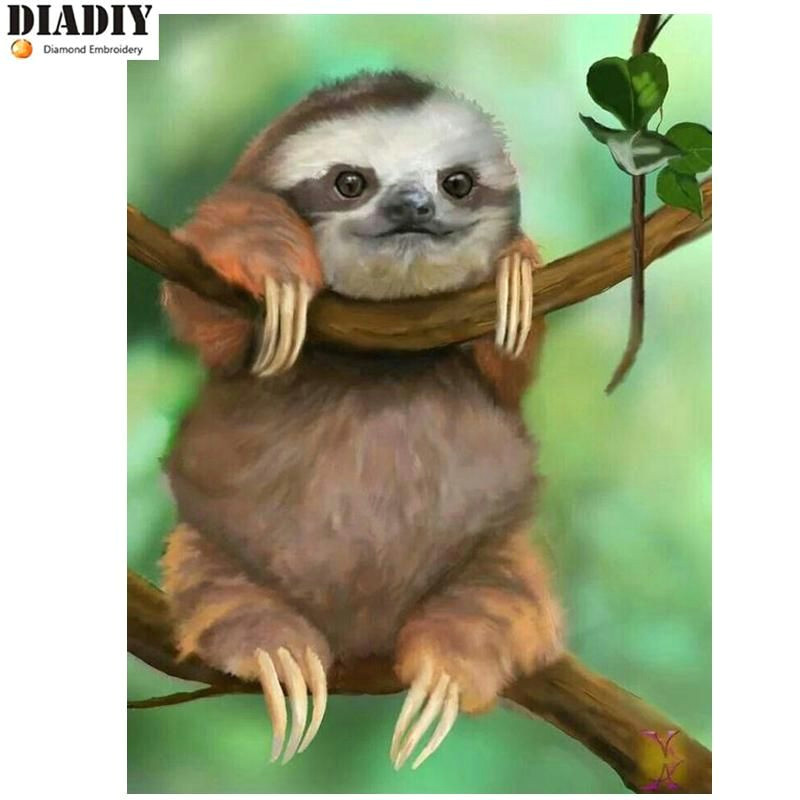 Pick 6 Drawing Diy Diamond Painting Sloth Drawing Craft Kit Diamond Painting