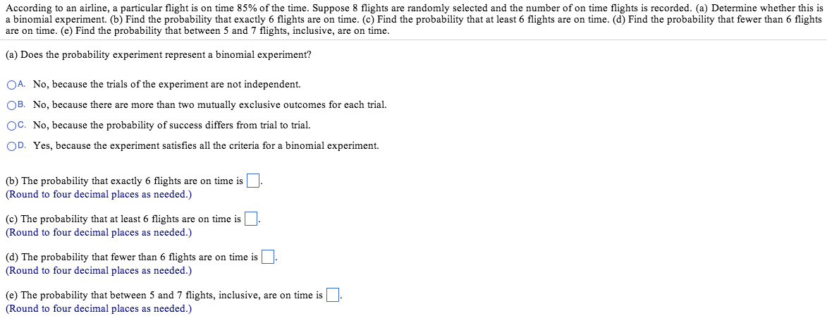 Pick 6 Drawing Time Draw the Probability Histogram N 6 P 0 7 Cho Chegg Com