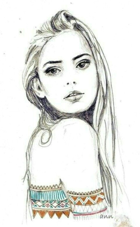 Portrait Drawing Things I M Yours Draw Girl Pinterest