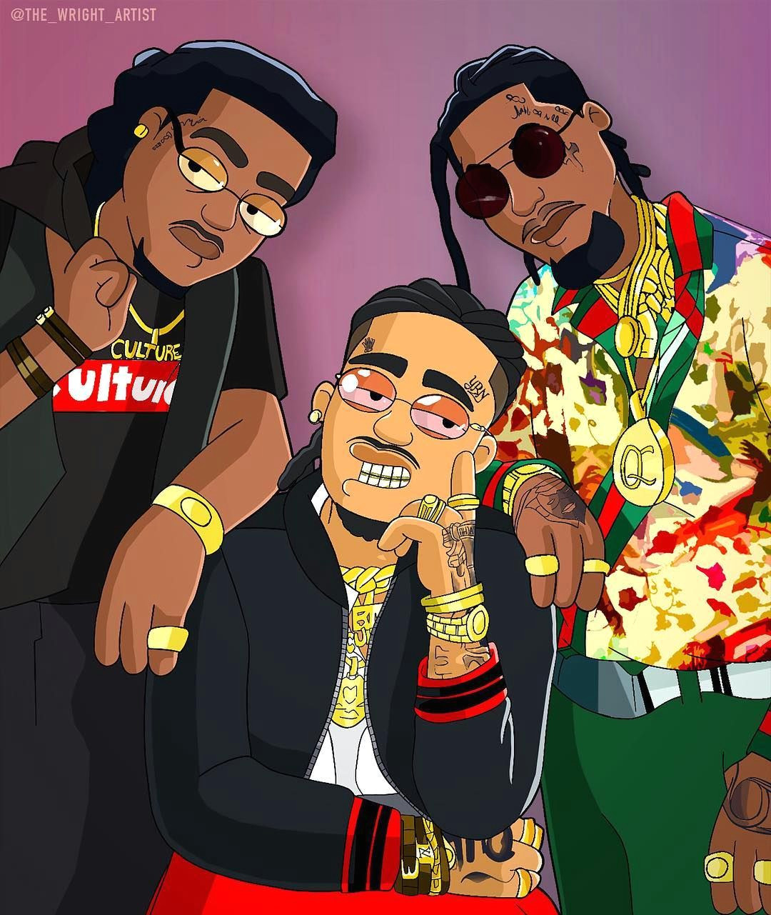 Quavo Cartoon Drawing Migos Family Guy Style Comikz Comedy Art Pinterest Art Dope