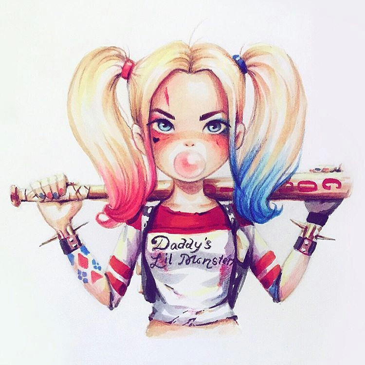 Queen Drawing Tumblr Pin by Mahya Afa A On Sticker In 2018 Pinterest Harley Quinn