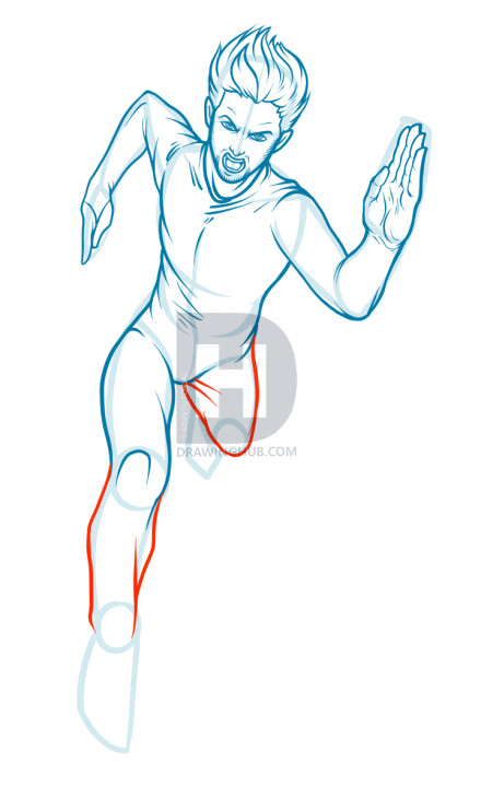 Quicksilver Drawing Easy How to Draw Quicksilver Avengers 2 Step by Step Drawing Guide by