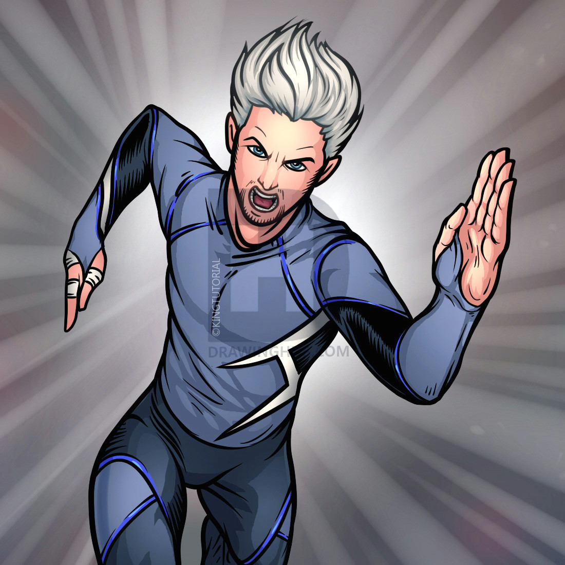 Quicksilver Drawing Easy How to Draw Quicksilver Avengers 2 Step by Step Drawing Guide by