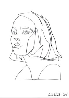 R Drawing Shapes Borisschmitz Gaze 324 Continuous Line Drawing by Boris Schmitz