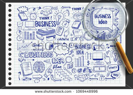 R Drawing Vectors Business Idea Doodles Icons Set Business Work Doodles Doodle