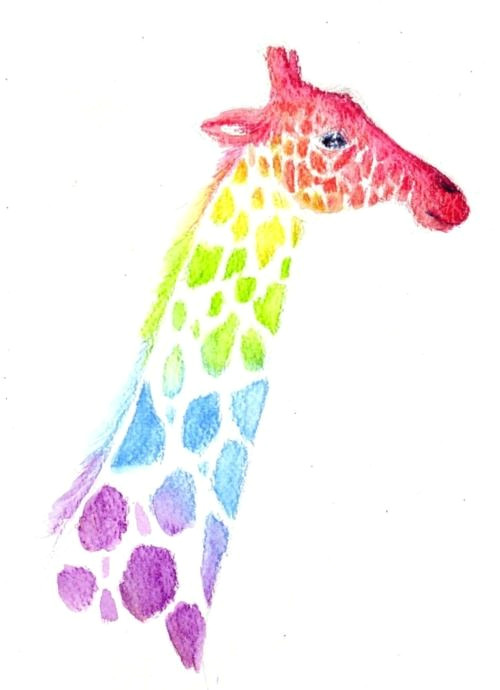 Rainbow Drawing Tumblr Alice is Wonderful Color Over the Rainbow Pinterest Giraffe